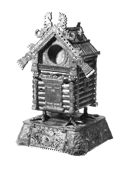 Kanayev M.D.  Clock  pedestal “A small hut on the chicken legs”. 1903.