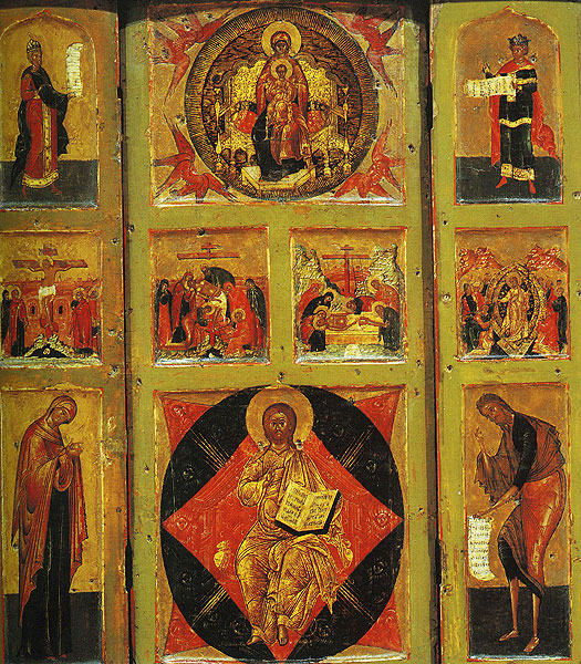 Folding iconostasis. First decade of the 17th century. 