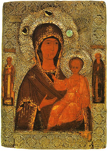 Icon.The Virgin Hodigitria. 15th century. 