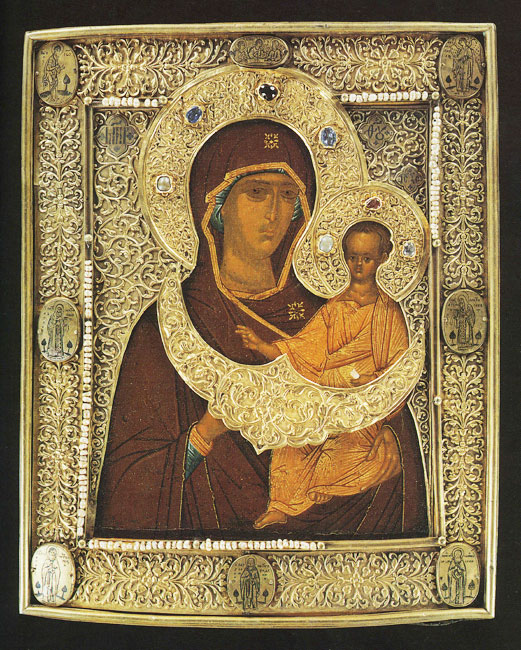Icon. The Virgin Hodigitria.  16th century