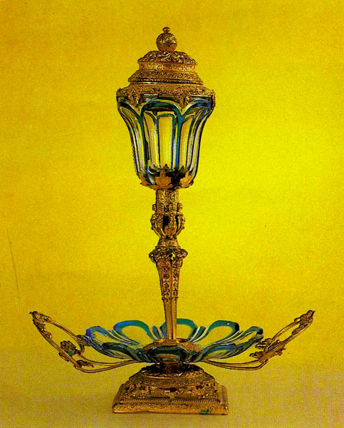 Lamp. 19th century. Glass.