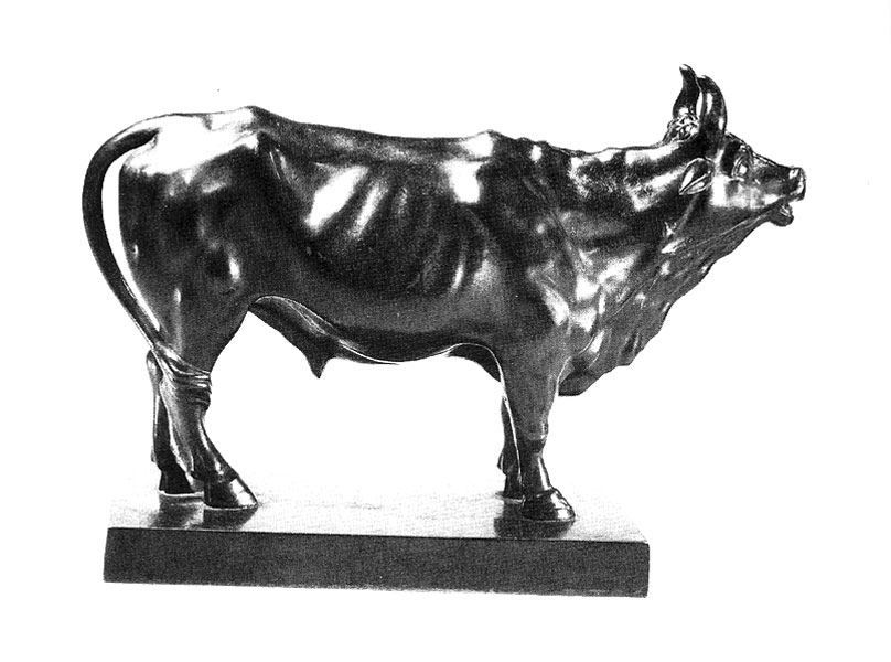 Zvezdin F.F. Statuette “Bull”. Early 20th century.