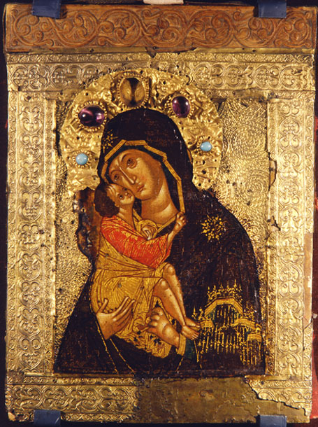Icon.The Virgin of the Don. Late 14th – early 15th century.