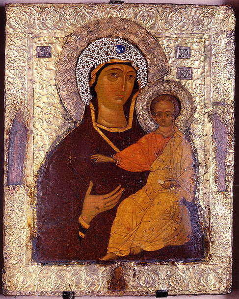 Icon.The Virgin Hodigitria. 14th century. 