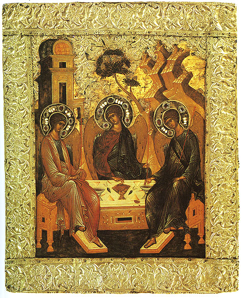 Icon.The Holy Trinity. Late 15th century.