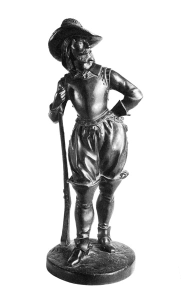 Statuette “ Landsknecht leaning on a gun”. 1985. 