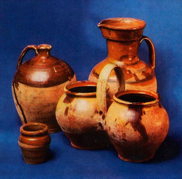 Pots and jugs.
