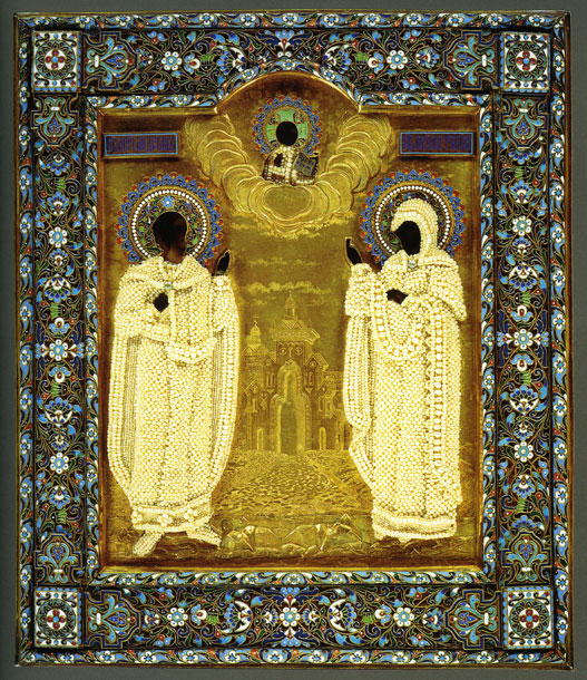 The Holy Martyrs Adrian and Natalia”. 1880s.