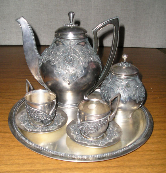 Coffee set, 7 articles. 1988