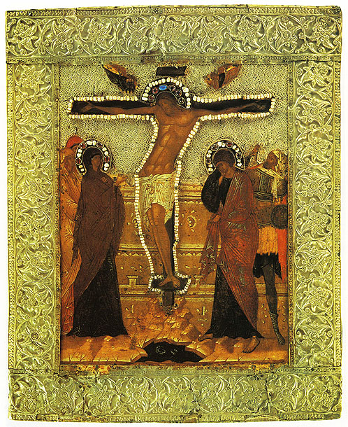 Icon.The Crucifixion. Late 15th century.