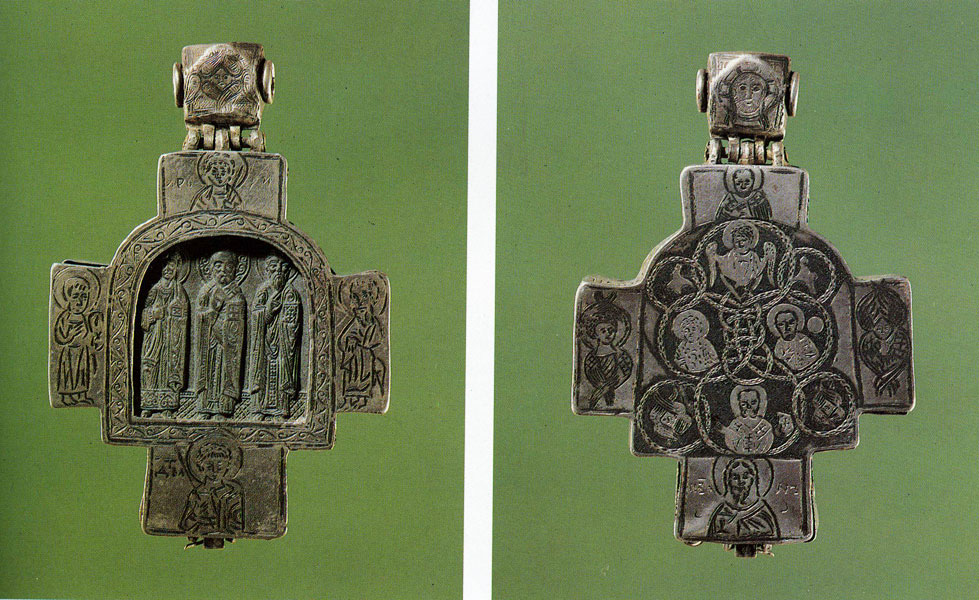 Cross-reliquary. Mid-14th century. Obverse & Reverse