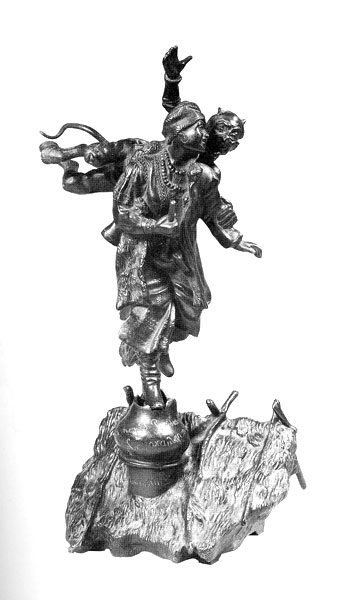 Statuette “Solokha and the Evil One”. 1937.