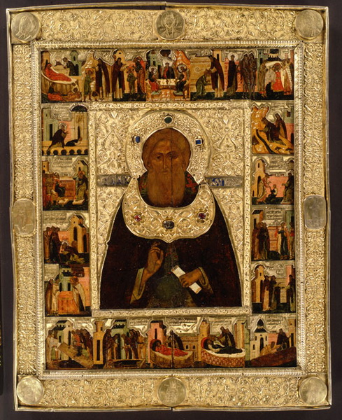 Eustathius Golovkin. St. Sergius of Radonezh. Icon. 1591
