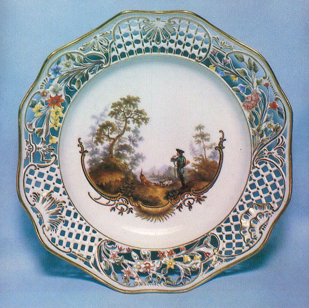 “Hunter set”,  bread plate. Late 19th century.