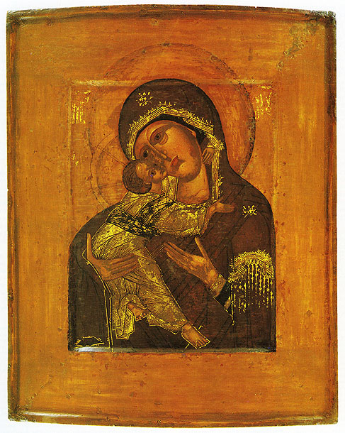 David Syrakh. The Virgin of Vladimir. Icon. !6th century