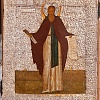 Restoration of the icon of the beginning of the XVI century. "St. Sergius of Radonezh".